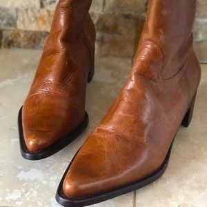 Steve Madden Cognac Leather Boots
